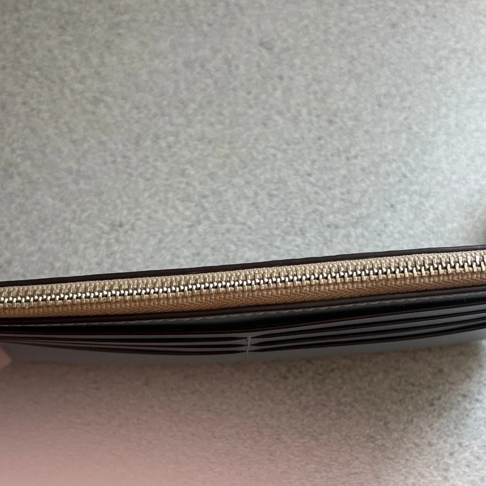 Coach Beige and Light Blue Wristlet - Picture 4 of 4